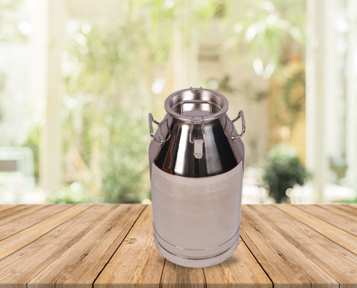 40 Lts Stainless Steel Milk-Olive Oil-Wine Carriage Bucket/Can With SS Locked Lid